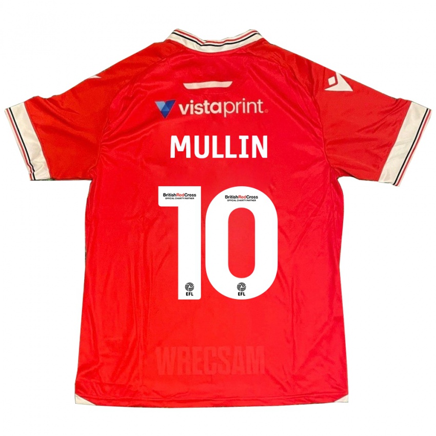 Kinderen Paul Mullin #10 Rood Thuisshirt Thuistenue 2023/24 T-Shirt België