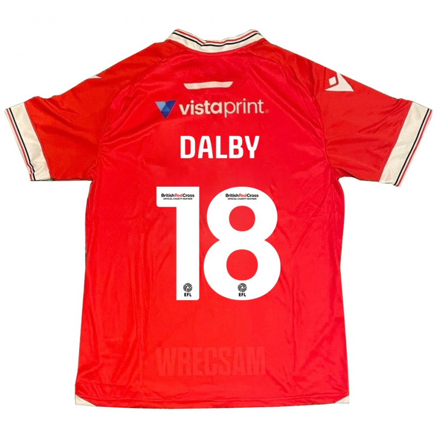 Kinderen Sam Dalby #18 Rood Thuisshirt Thuistenue 2023/24 T-Shirt België