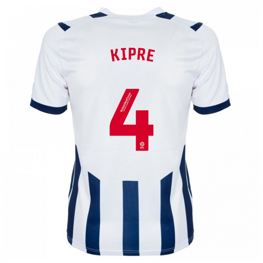 Kinderen Cédric Kipré #4 Wit Thuisshirt Thuistenue 2023/24 T-Shirt België