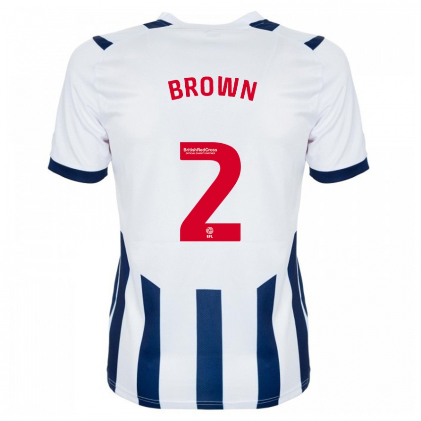 Kinderen Ashlee Brown #2 Wit Thuisshirt Thuistenue 2023/24 T-Shirt België