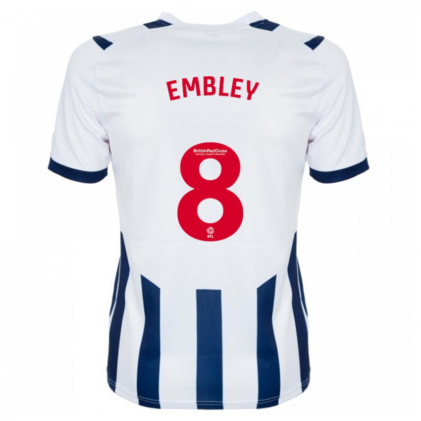 Kinderen Rosie Embley #8 Wit Thuisshirt Thuistenue 2023/24 T-Shirt België