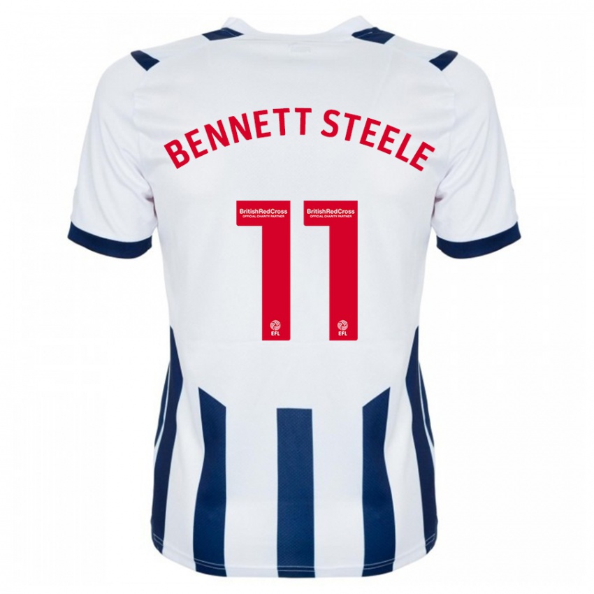 Kinderen Lizzie Bennett-Steele #11 Wit Thuisshirt Thuistenue 2023/24 T-Shirt België