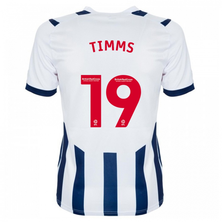 Kinderen Maria Timms #19 Wit Thuisshirt Thuistenue 2023/24 T-Shirt België