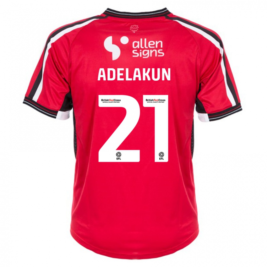 Kinderen Hakeeb Adelakun #21 Rood Thuisshirt Thuistenue 2023/24 T-Shirt België