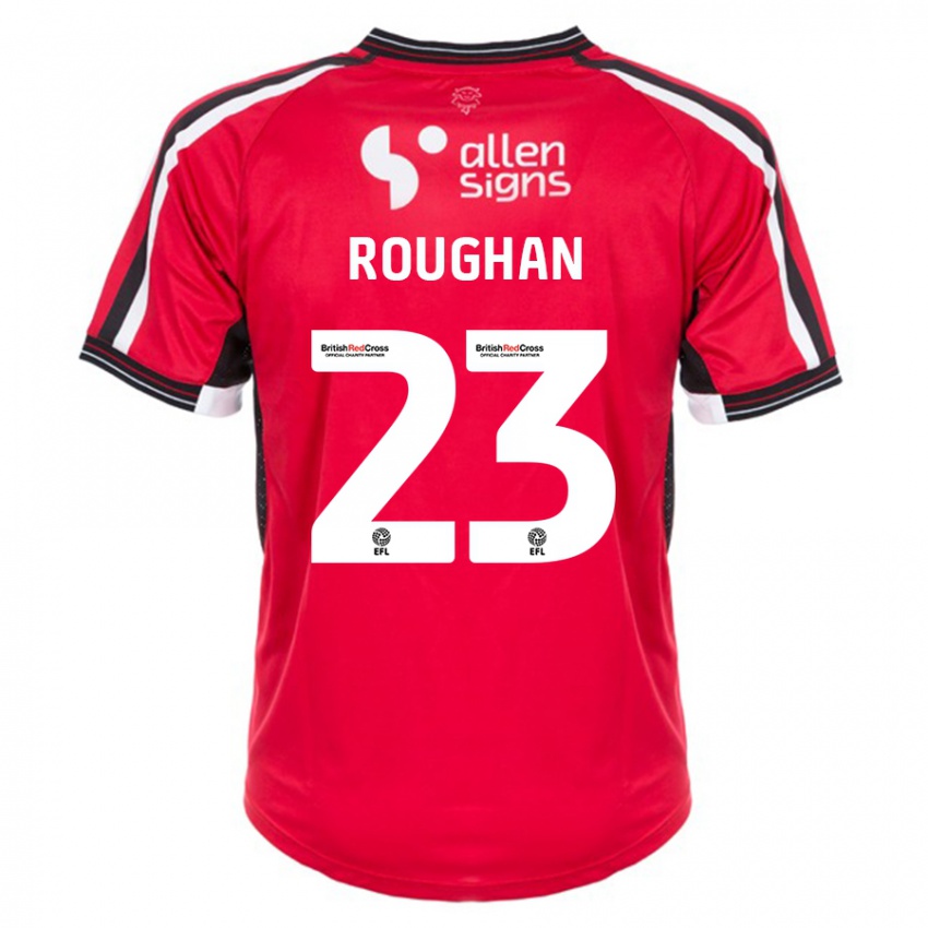 Kinderen Sean Roughan #23 Rood Thuisshirt Thuistenue 2023/24 T-Shirt België