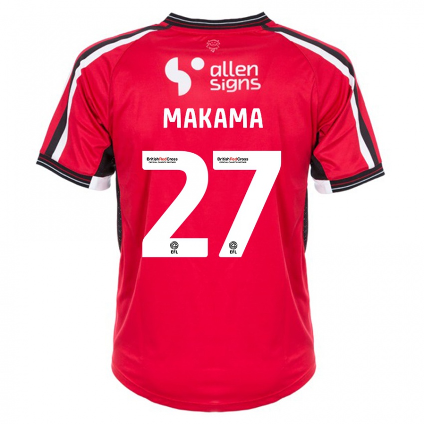 Kinderen Jovon Makama #27 Rood Thuisshirt Thuistenue 2023/24 T-Shirt België