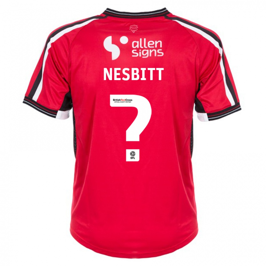 Kinderen Tom Nesbitt #0 Rood Thuisshirt Thuistenue 2023/24 T-Shirt België