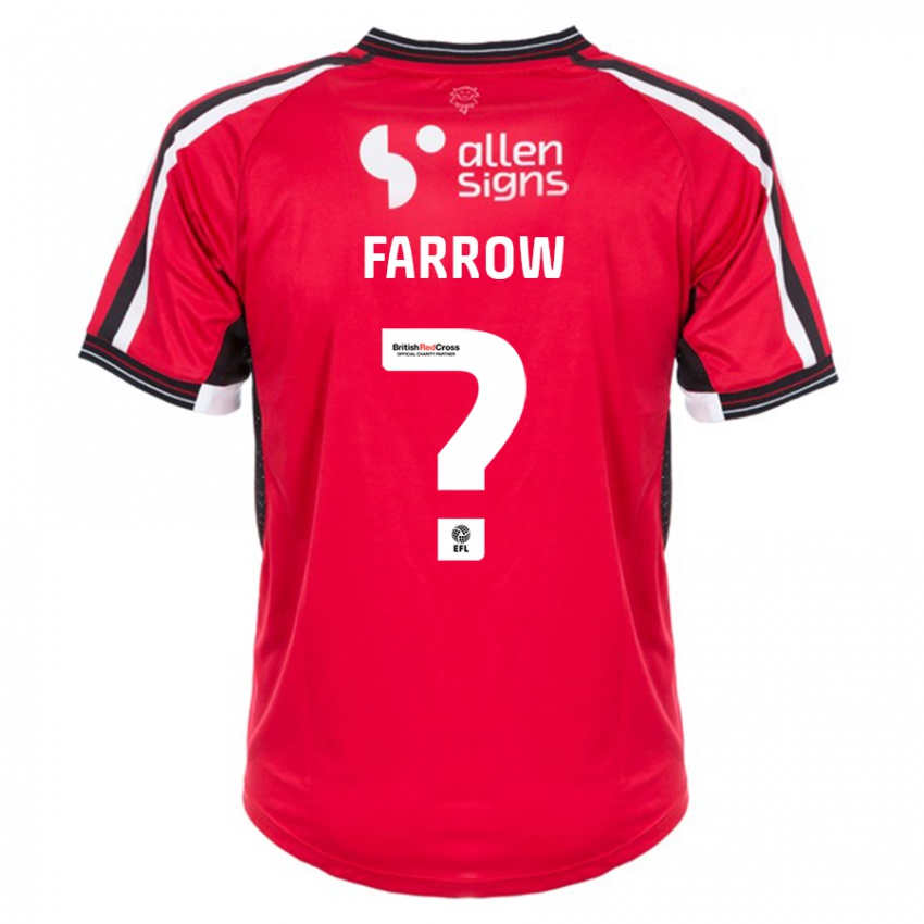 Kinderen Lucy Farrow #0 Rood Thuisshirt Thuistenue 2023/24 T-Shirt België