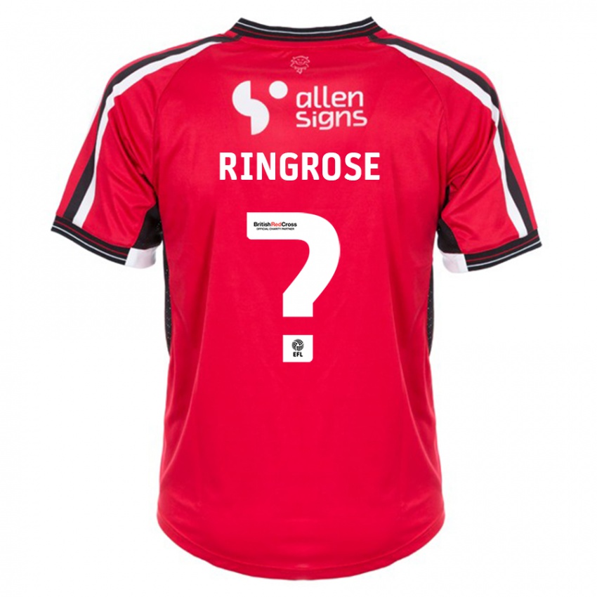 Kinderen Abi Ringrose #0 Rood Thuisshirt Thuistenue 2023/24 T-Shirt België