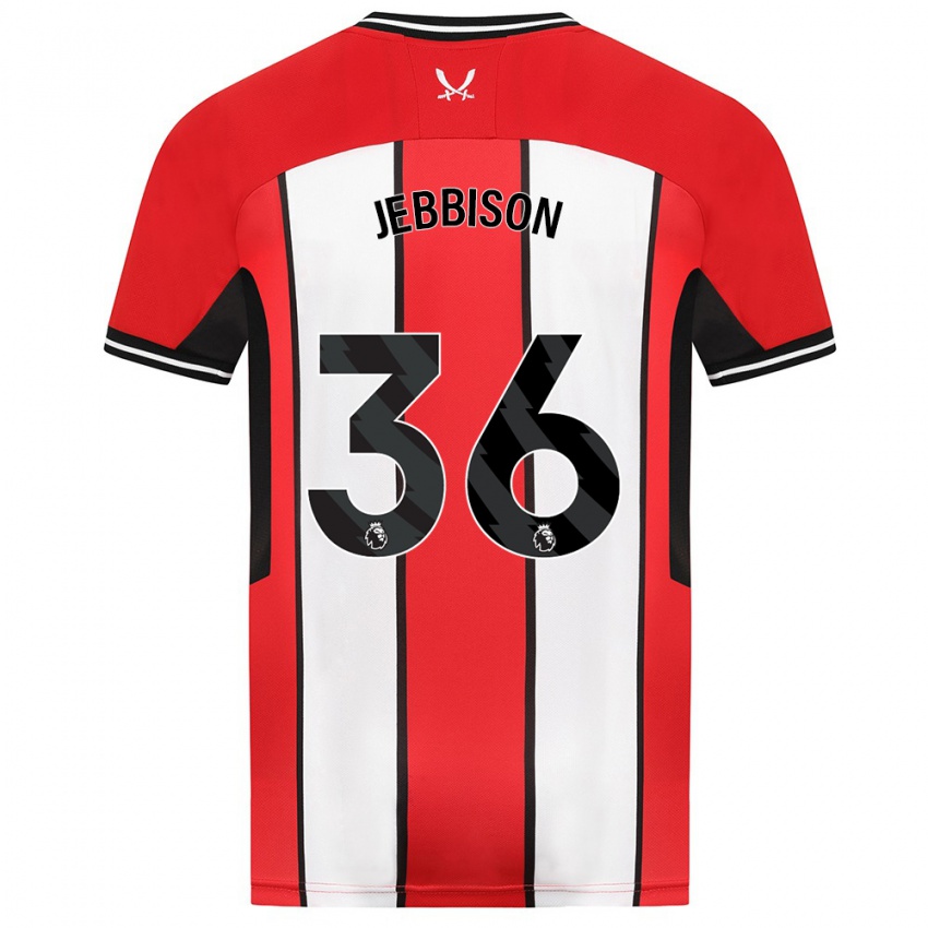 Kinderen Daniel Jebbison #36 Rood Thuisshirt Thuistenue 2023/24 T-Shirt België