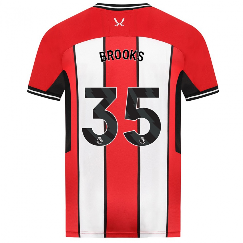 Kinderen Andre Brooks #35 Rood Thuisshirt Thuistenue 2023/24 T-Shirt België