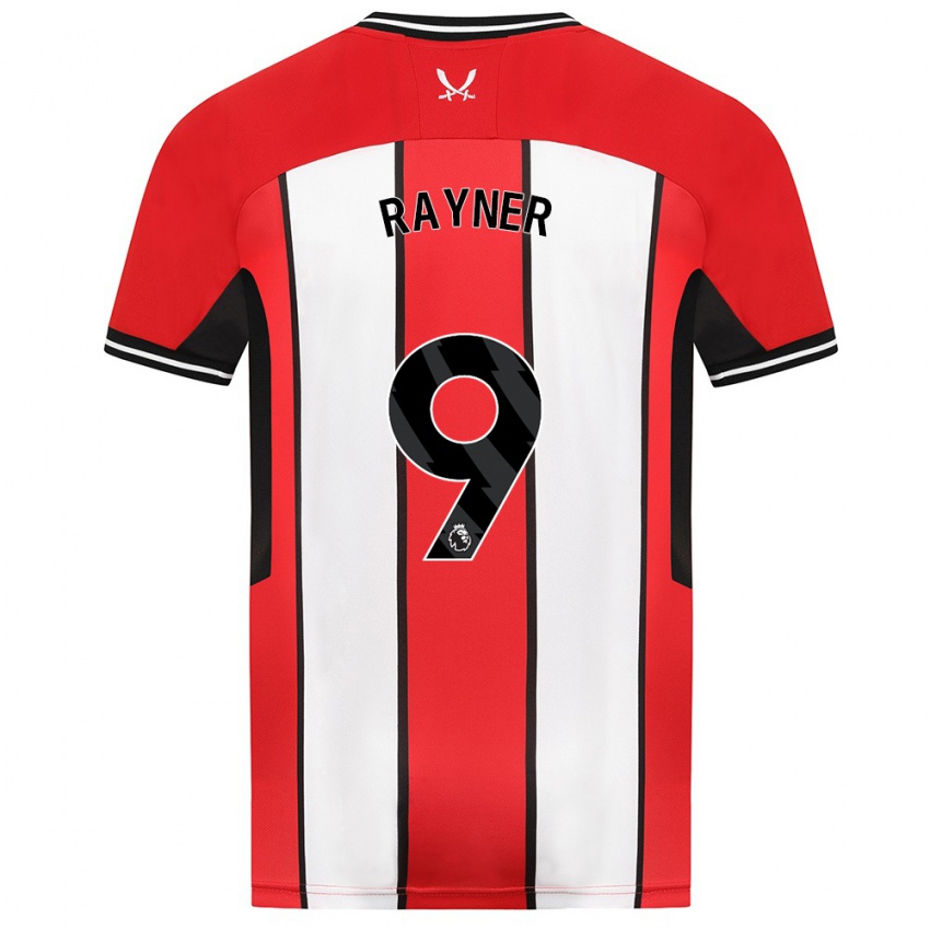 Kinderen Rebecca Rayner #9 Rood Thuisshirt Thuistenue 2023/24 T-Shirt België