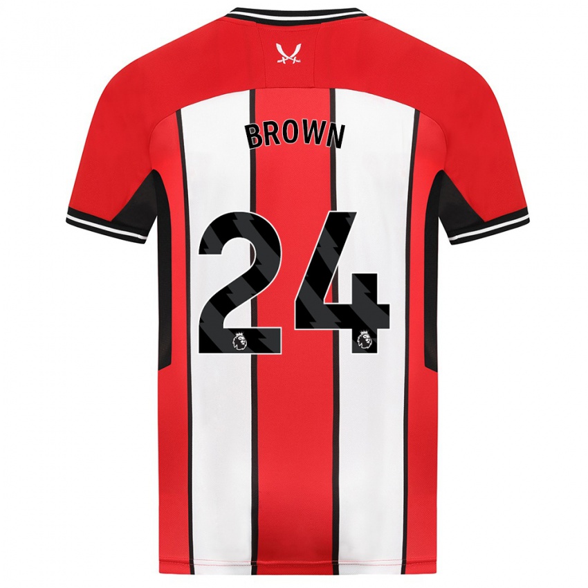 Kinderen Rachel Brown #24 Rood Thuisshirt Thuistenue 2023/24 T-Shirt België