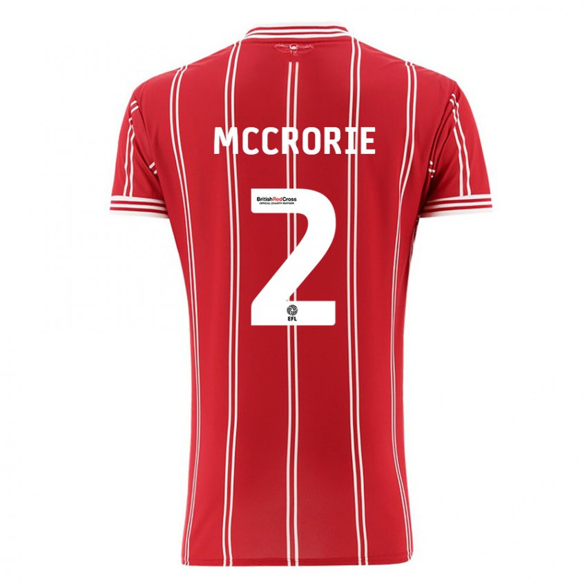 Kinderen Ross Mccrorie #2 Rood Thuisshirt Thuistenue 2023/24 T-Shirt België