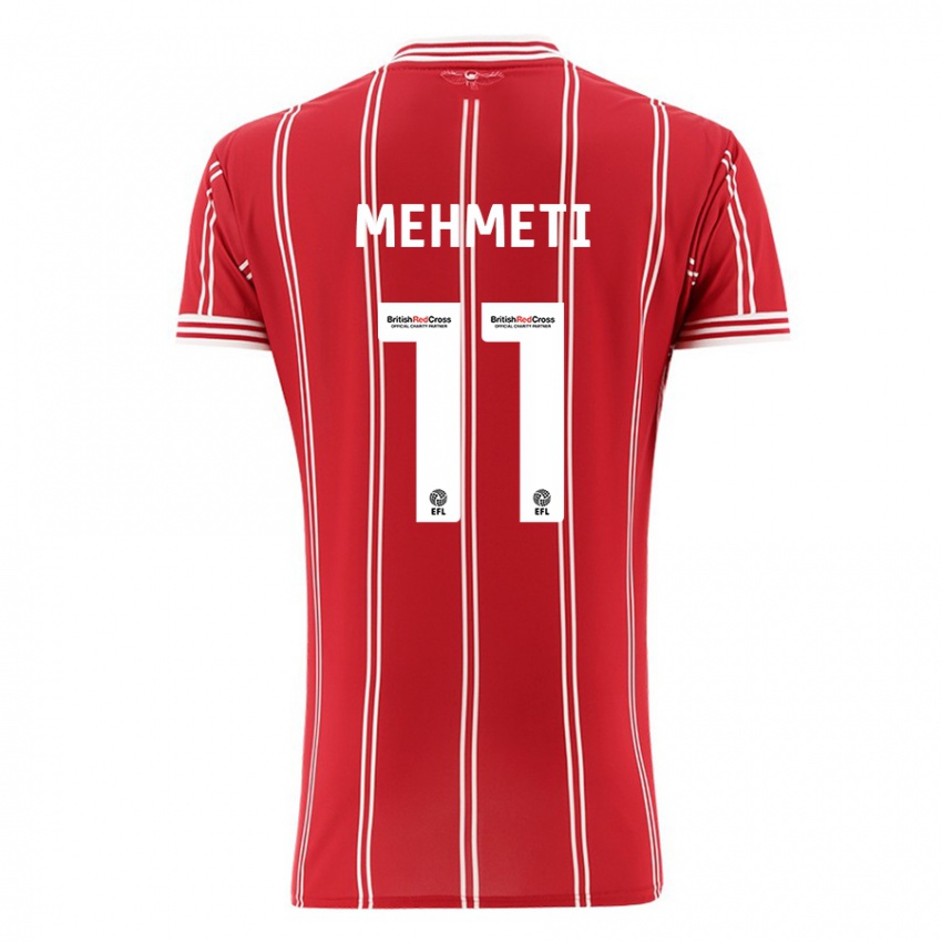 Kinder Anis Mehmeti #11 Rot Heimtrikot Trikot 2023/24 T-Shirt Belgien