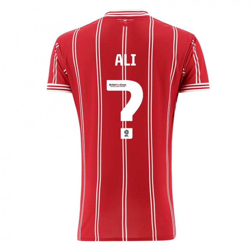 Kinderen Zack Ali #0 Rood Thuisshirt Thuistenue 2023/24 T-Shirt België