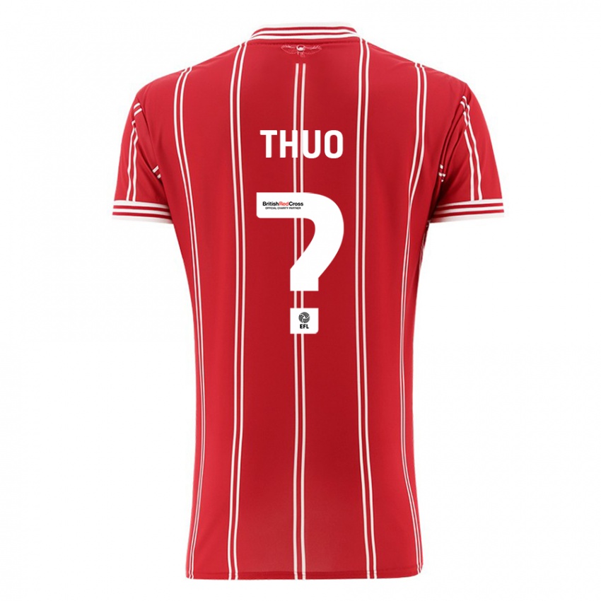 Kinderen Mark Thuo #0 Rood Thuisshirt Thuistenue 2023/24 T-Shirt België