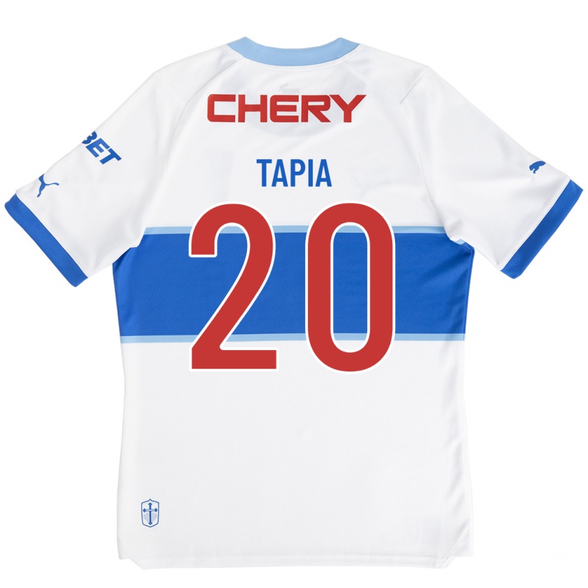 Kinderen Gonzalo Tapia #20 Wit Thuisshirt Thuistenue 2023/24 T-Shirt België