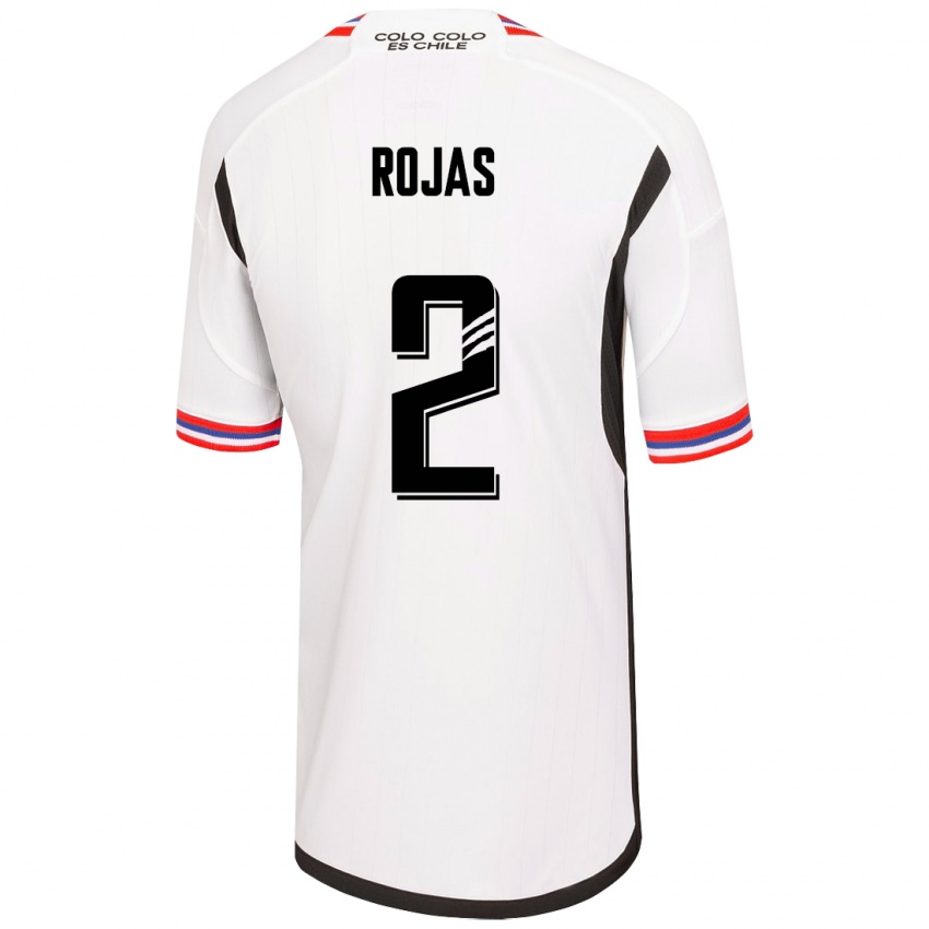 Enfant Maillot Jeyson Rojas #2 Blanc Tenues Domicile 2023/24 T-Shirt Belgique