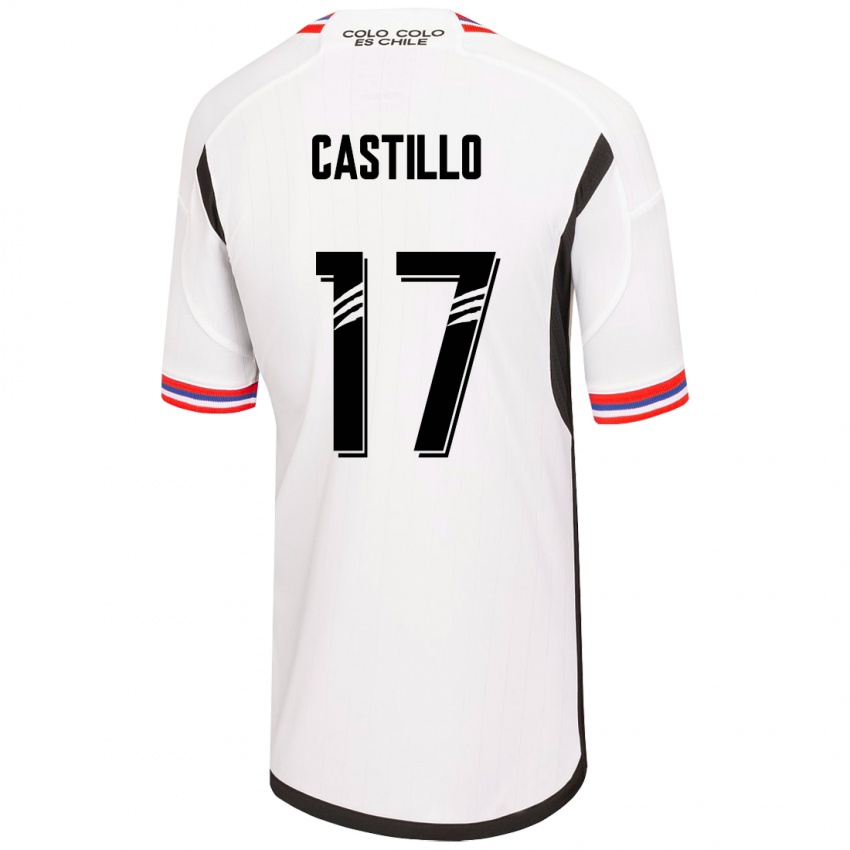 Enfant Maillot Fabián Castillo #17 Blanc Tenues Domicile 2023/24 T-Shirt Belgique