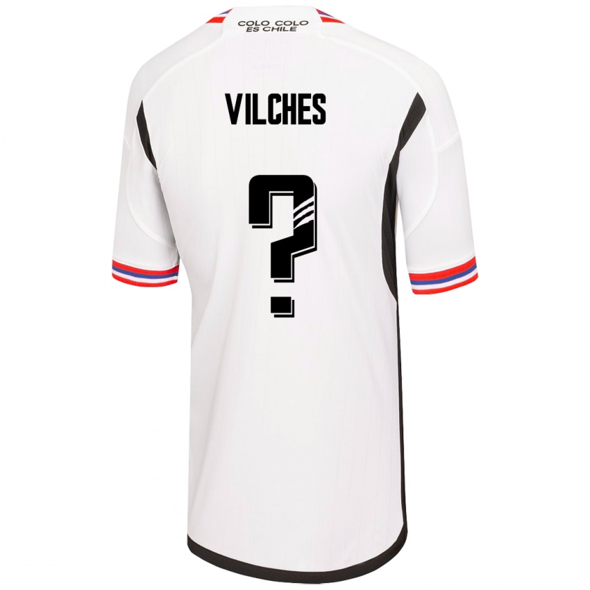 Enfant Maillot Patricio Vilches #0 Blanc Tenues Domicile 2023/24 T-Shirt Belgique