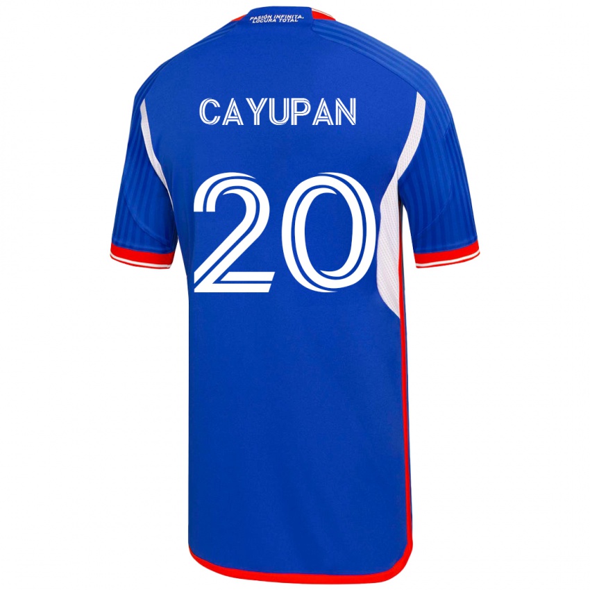 Kinderen Natalia Cayupán #20 Blauw Thuisshirt Thuistenue 2023/24 T-Shirt België