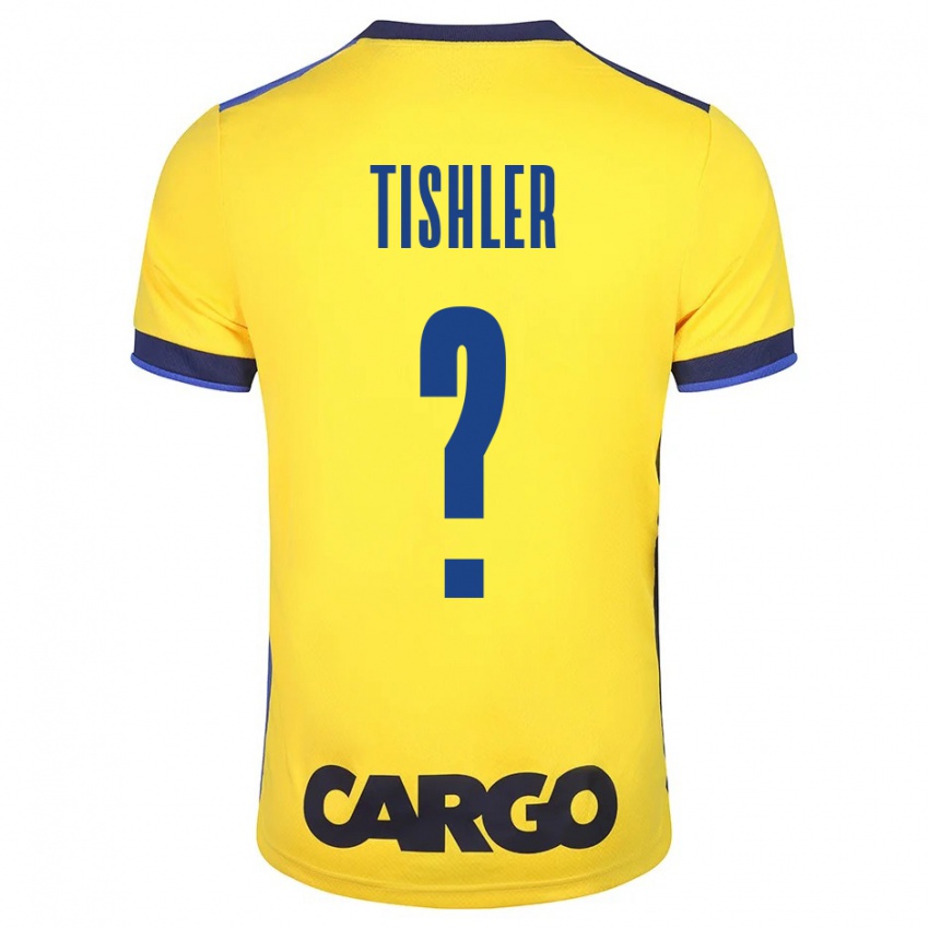 Kinderen Daniel Tishler #0 Geel Thuisshirt Thuistenue 2023/24 T-Shirt België
