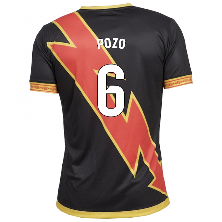 Kinderen José Pozo #6 Zwart Uitshirt Uittenue 2023/24 T-Shirt België