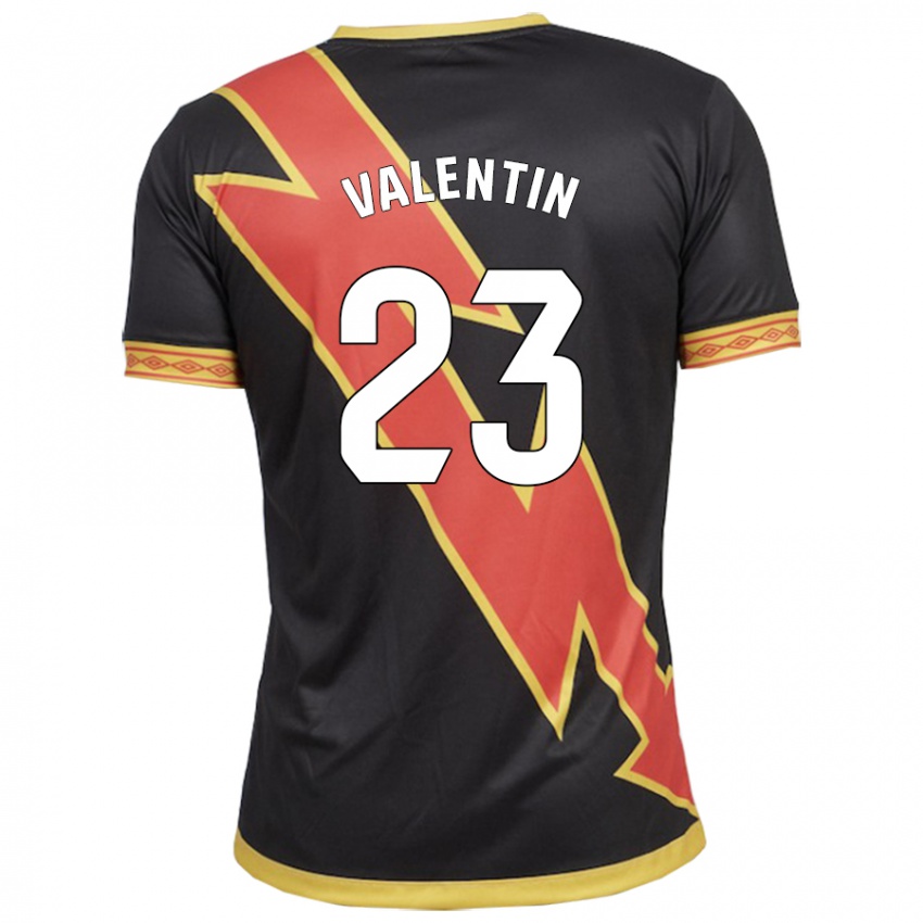 Kinderen Óscar Valentín #23 Zwart Uitshirt Uittenue 2023/24 T-Shirt België