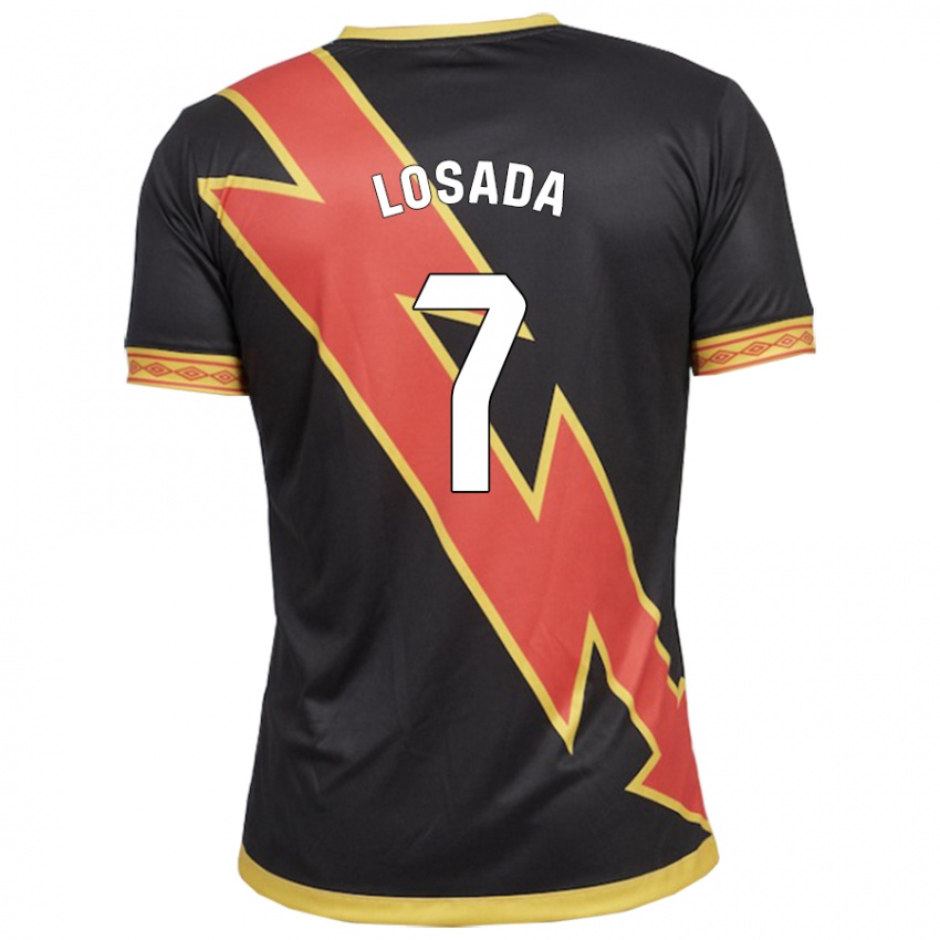 Kinderen Juan Losada #7 Zwart Uitshirt Uittenue 2023/24 T-Shirt België