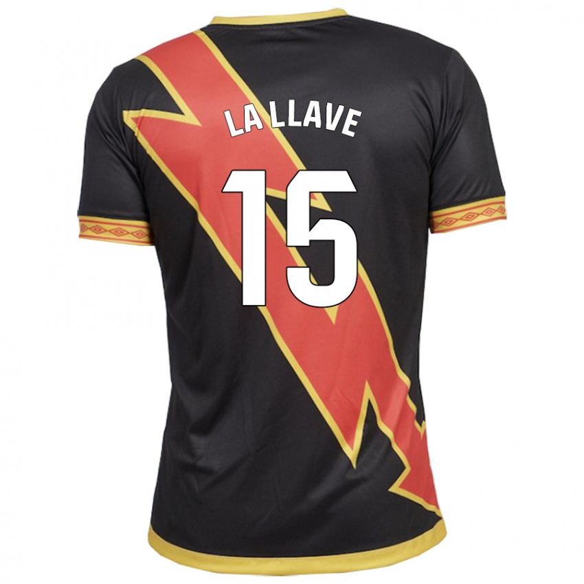 Kinderen Kevin De La Llave #15 Zwart Uitshirt Uittenue 2023/24 T-Shirt België