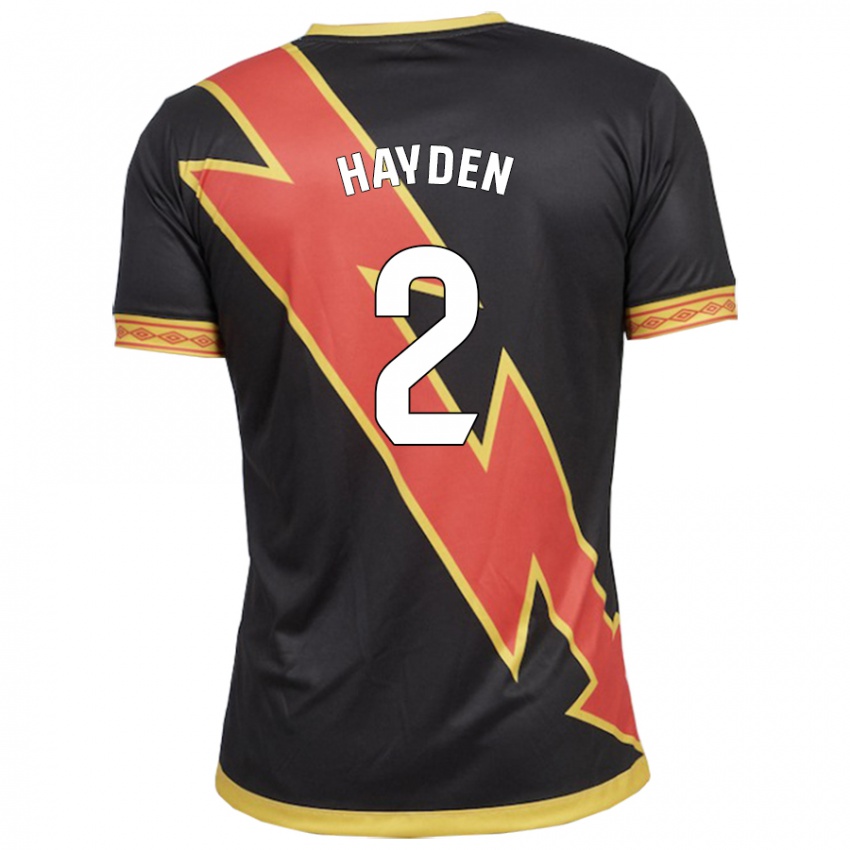 Kinderen Danielle Hayden #2 Zwart Uitshirt Uittenue 2023/24 T-Shirt België