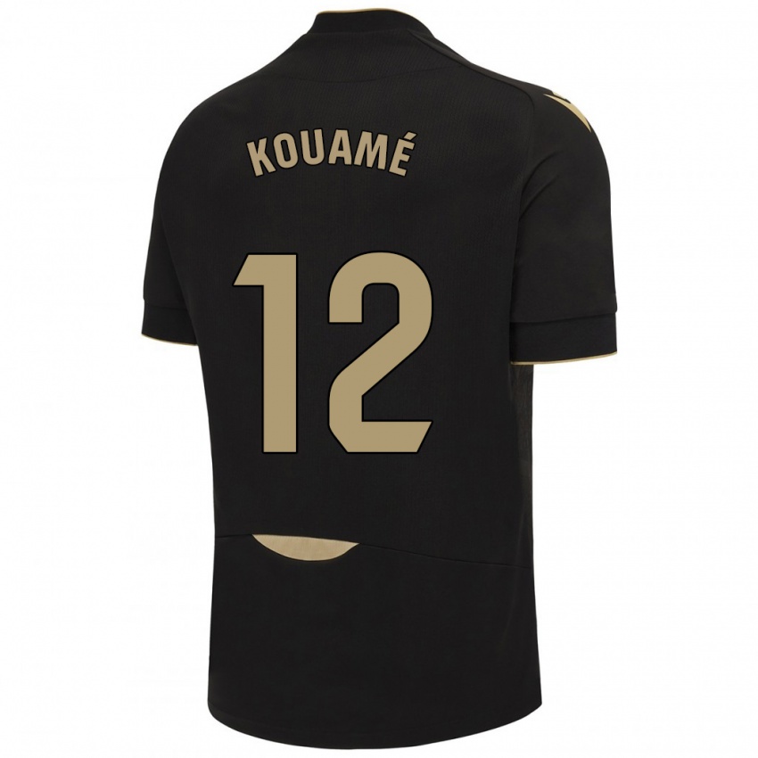 Kinderen Rominigue Kouamé #12 Zwart Uitshirt Uittenue 2023/24 T-Shirt België