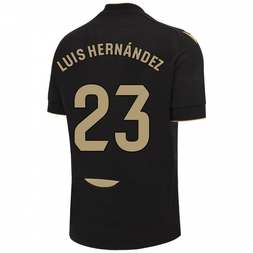 Kinderen Luis Hernández #23 Zwart Uitshirt Uittenue 2023/24 T-Shirt België