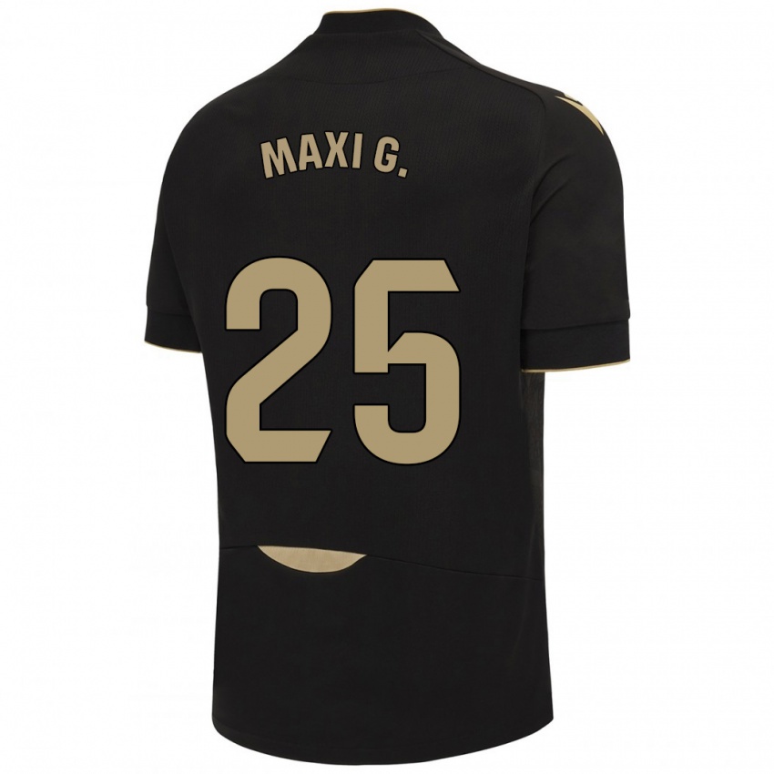 Kinderen Maxi Gómez #25 Zwart Uitshirt Uittenue 2023/24 T-Shirt België