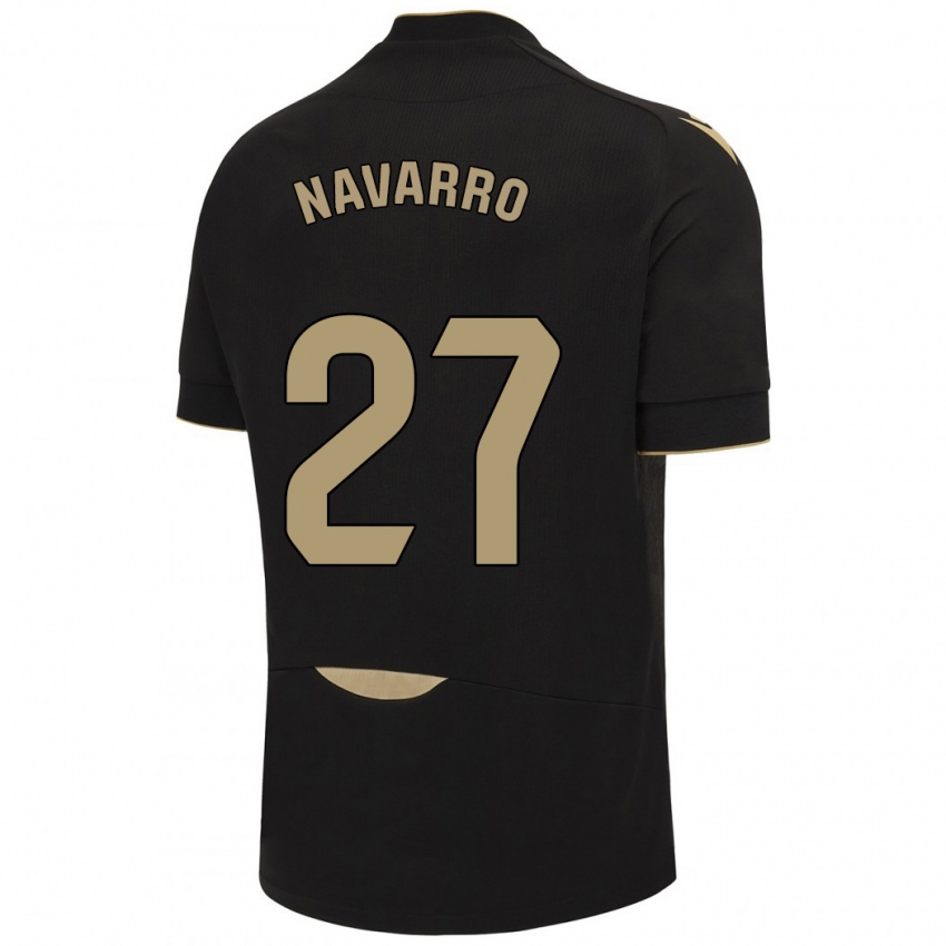 Kinderen Robert Navarro #27 Zwart Uitshirt Uittenue 2023/24 T-Shirt België