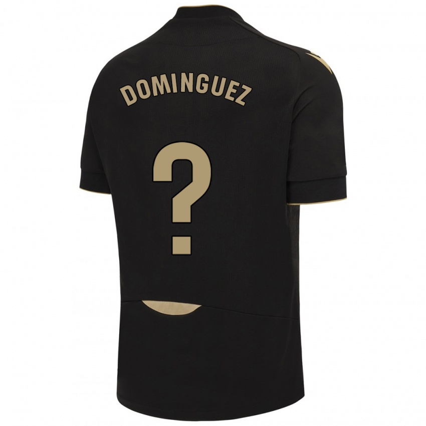 Kinderen Rubén Domínguez #0 Zwart Uitshirt Uittenue 2023/24 T-Shirt België