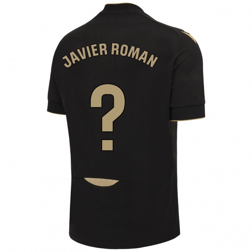 Kinderen José Javier Román #0 Zwart Uitshirt Uittenue 2023/24 T-Shirt België