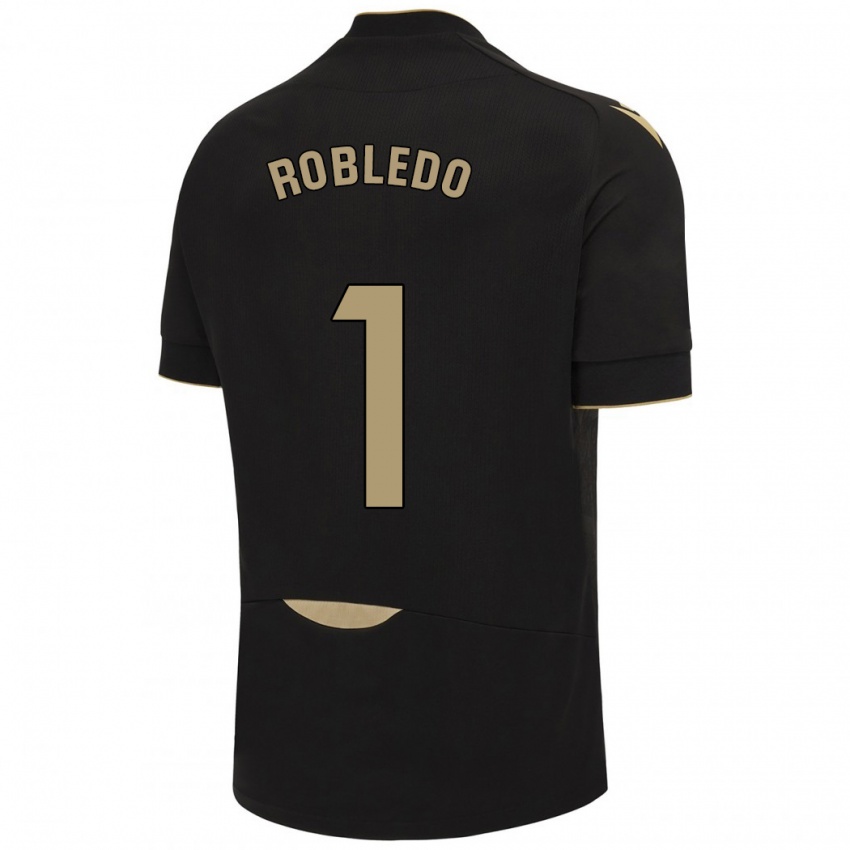 Kinderen Robledo #1 Zwart Uitshirt Uittenue 2023/24 T-Shirt België