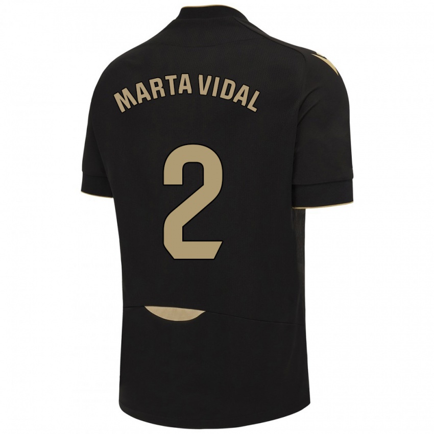 Kinderen Marta Vidal Vela #2 Zwart Uitshirt Uittenue 2023/24 T-Shirt België