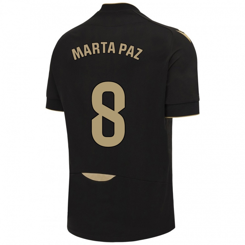 Kinderen Marta Milagros Paz Cruz #8 Zwart Uitshirt Uittenue 2023/24 T-Shirt België