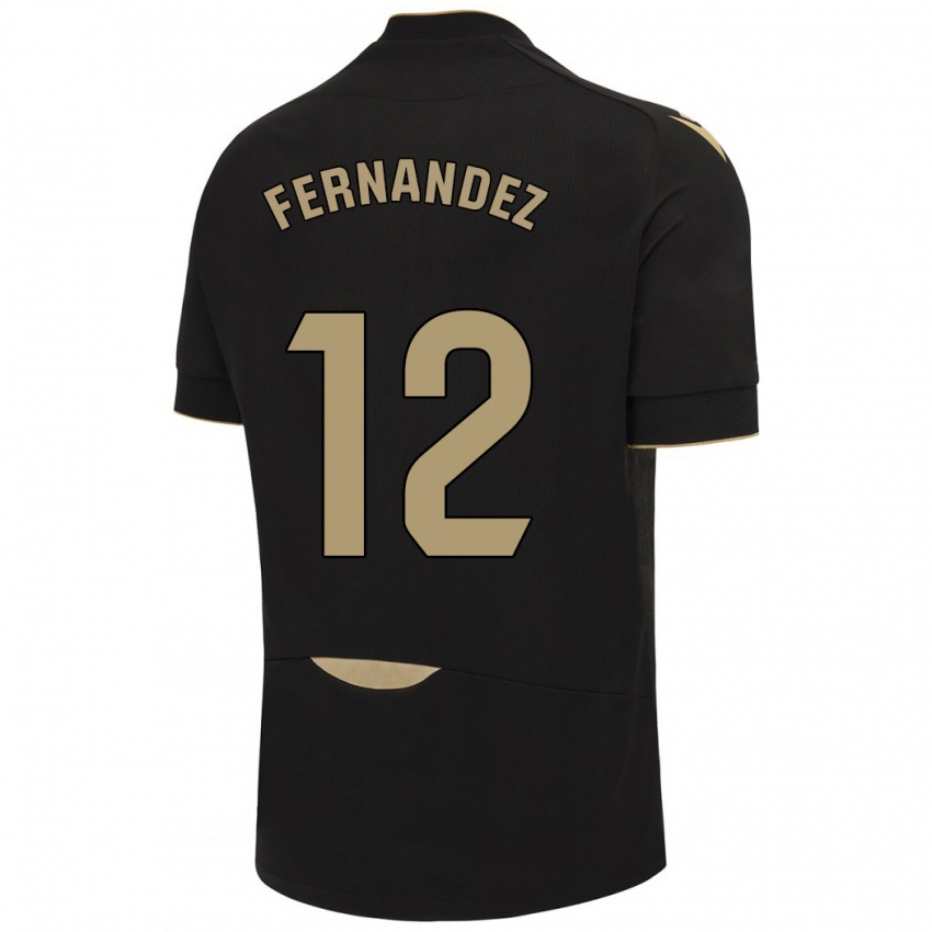 Kinderen Sandra Fernández León #12 Zwart Uitshirt Uittenue 2023/24 T-Shirt België