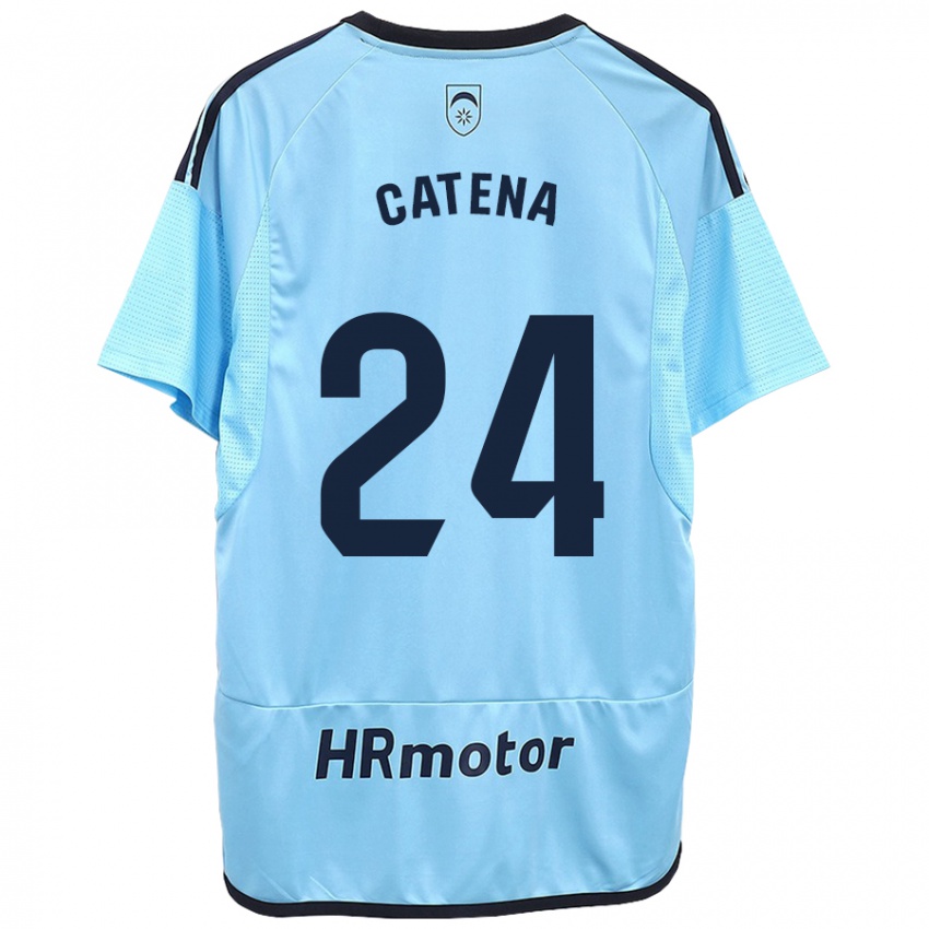 Kinderen Alejandro Catena #24 Blauw Uitshirt Uittenue 2023/24 T-Shirt België