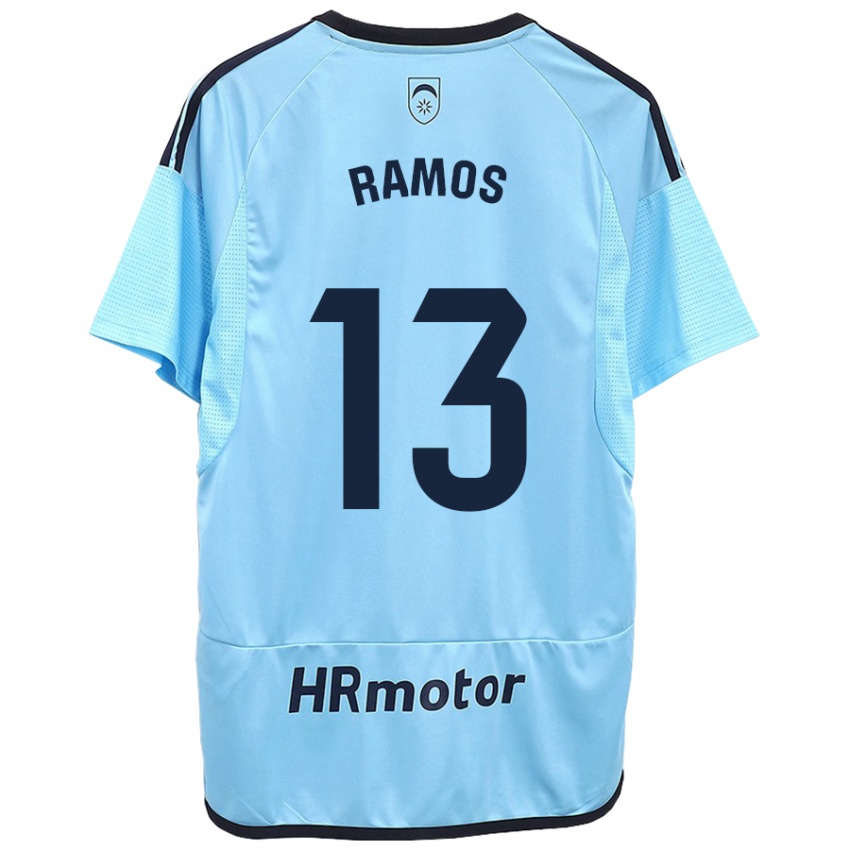 Kinderen Darío Ramos #13 Blauw Uitshirt Uittenue 2023/24 T-Shirt België