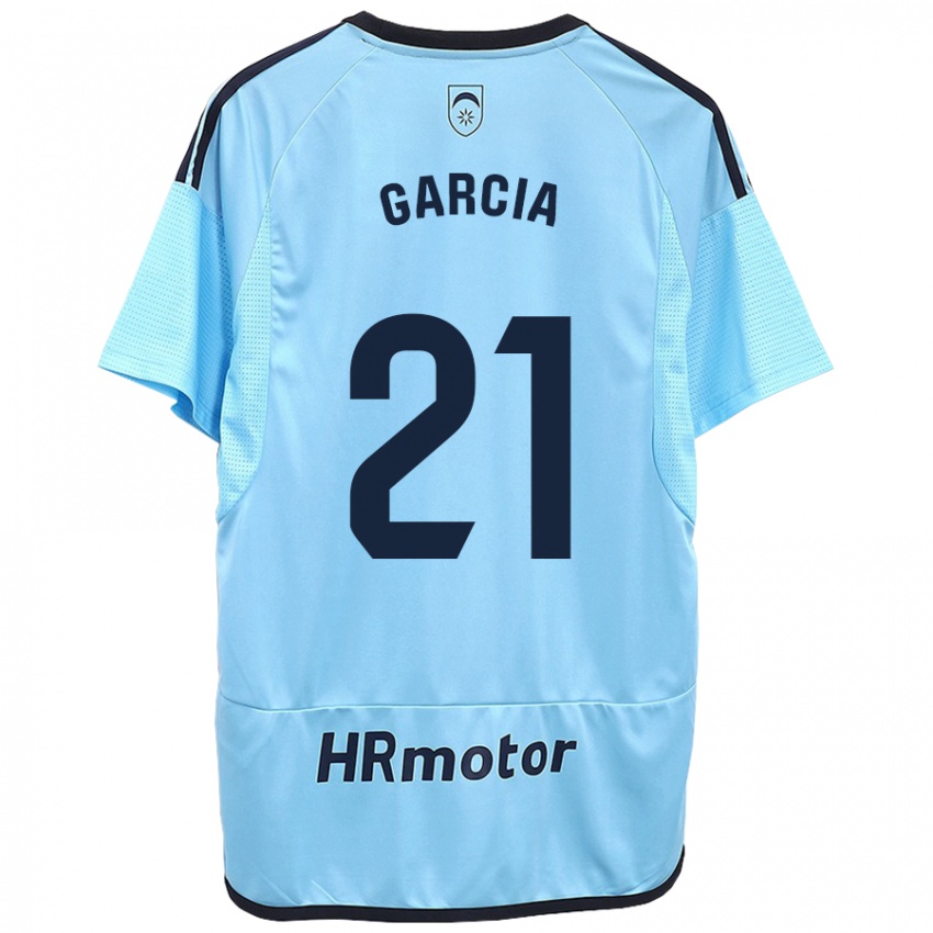 Kinderen Jon García #21 Blauw Uitshirt Uittenue 2023/24 T-Shirt België