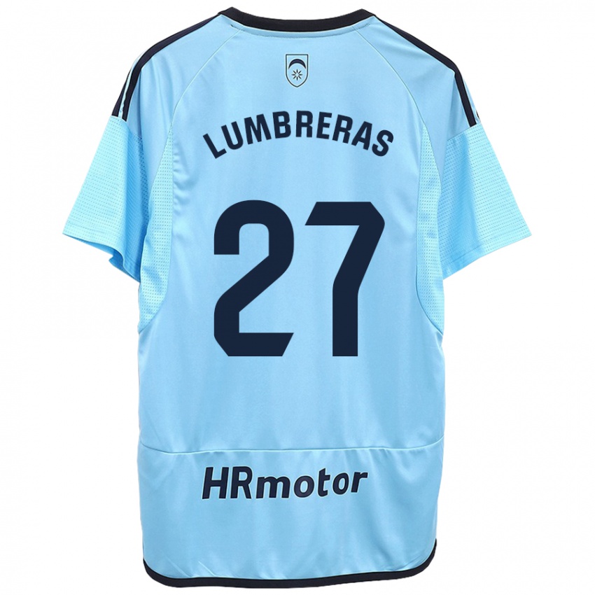 Kinderen Carlos Lumbreras #27 Blauw Uitshirt Uittenue 2023/24 T-Shirt België