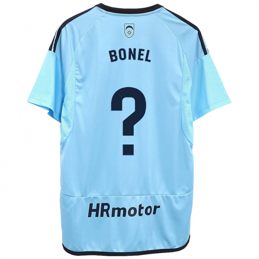 Kinderen Aimar Bonel #0 Blauw Uitshirt Uittenue 2023/24 T-Shirt België