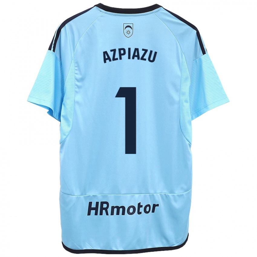 Kinderen Nahia Azpiazu Moreno #1 Blauw Uitshirt Uittenue 2023/24 T-Shirt België