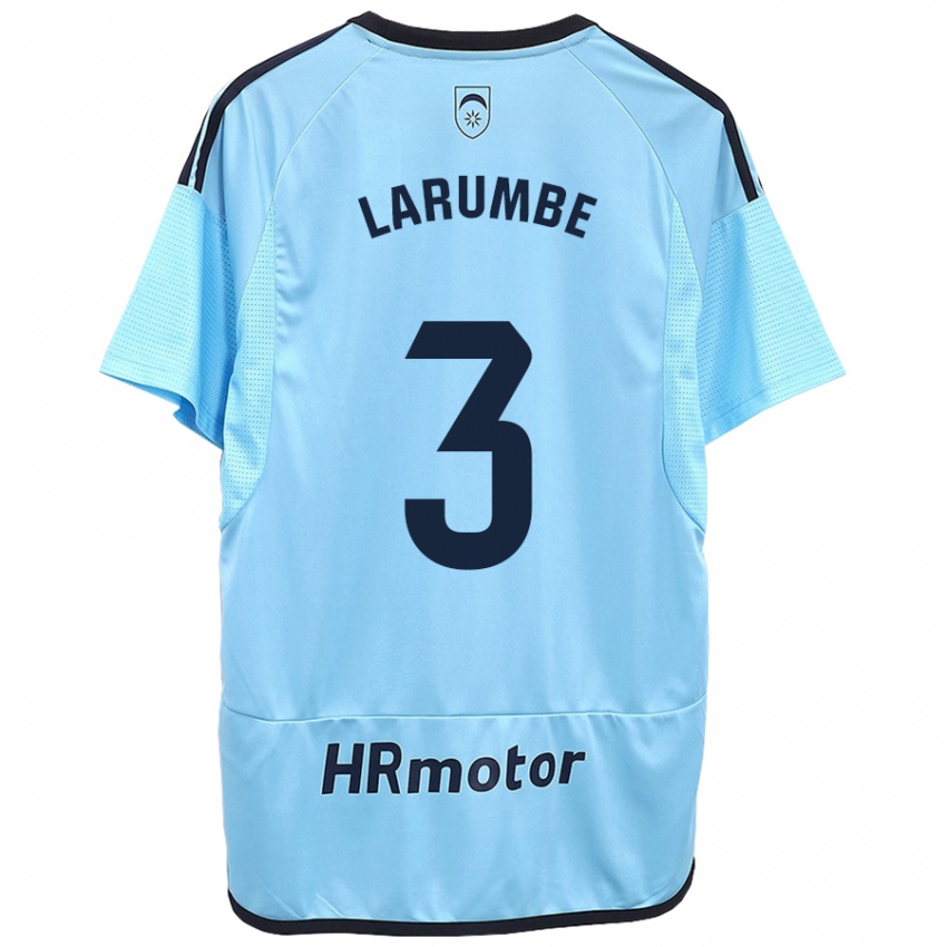 Kinderen Saioa Larumbe Beloqui #3 Blauw Uitshirt Uittenue 2023/24 T-Shirt België