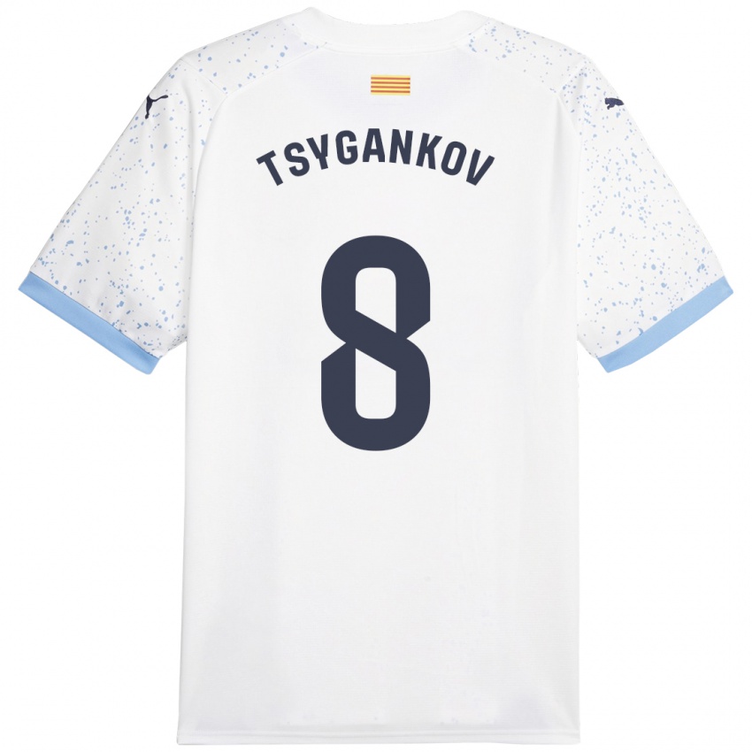 Kinderen Viktor Tsygankov #8 Wit Uitshirt Uittenue 2023/24 T-Shirt België